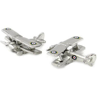 BiPlane Military Aircraft Cufflinks Novelty Cufflinks Clinks Australia BiPlane Military Aircraft Cufflinks