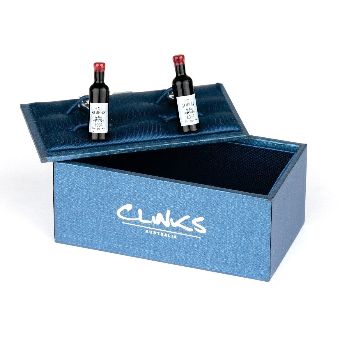 Shiraz Red Wine Bottle Cufflinks Novelty Cufflinks Clinks Australia