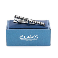 Black Multi Squares Tie Clip Tie Clips Clinks Australia