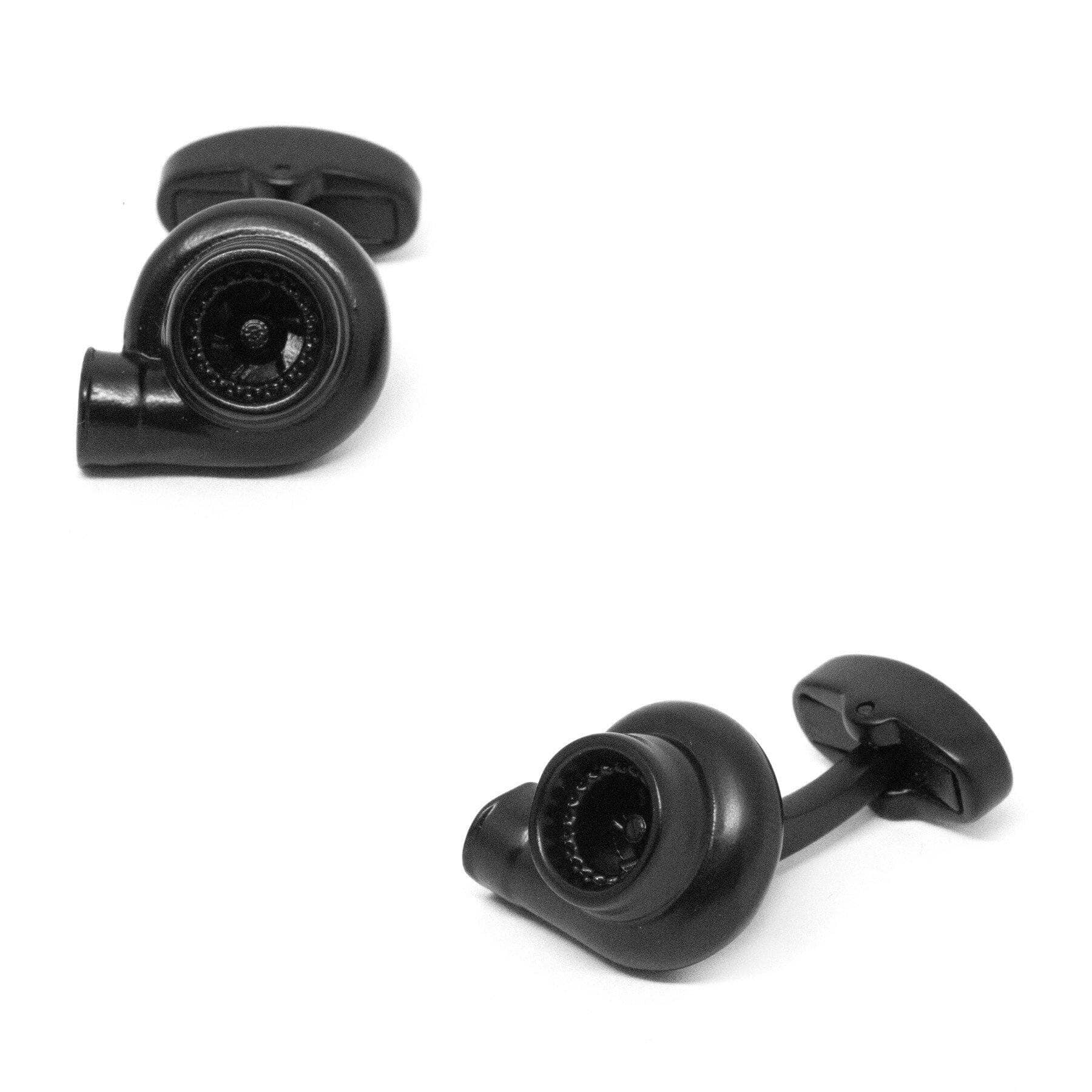 Black Turbo Cufflinks Novelty Cufflinks Clinks Australia