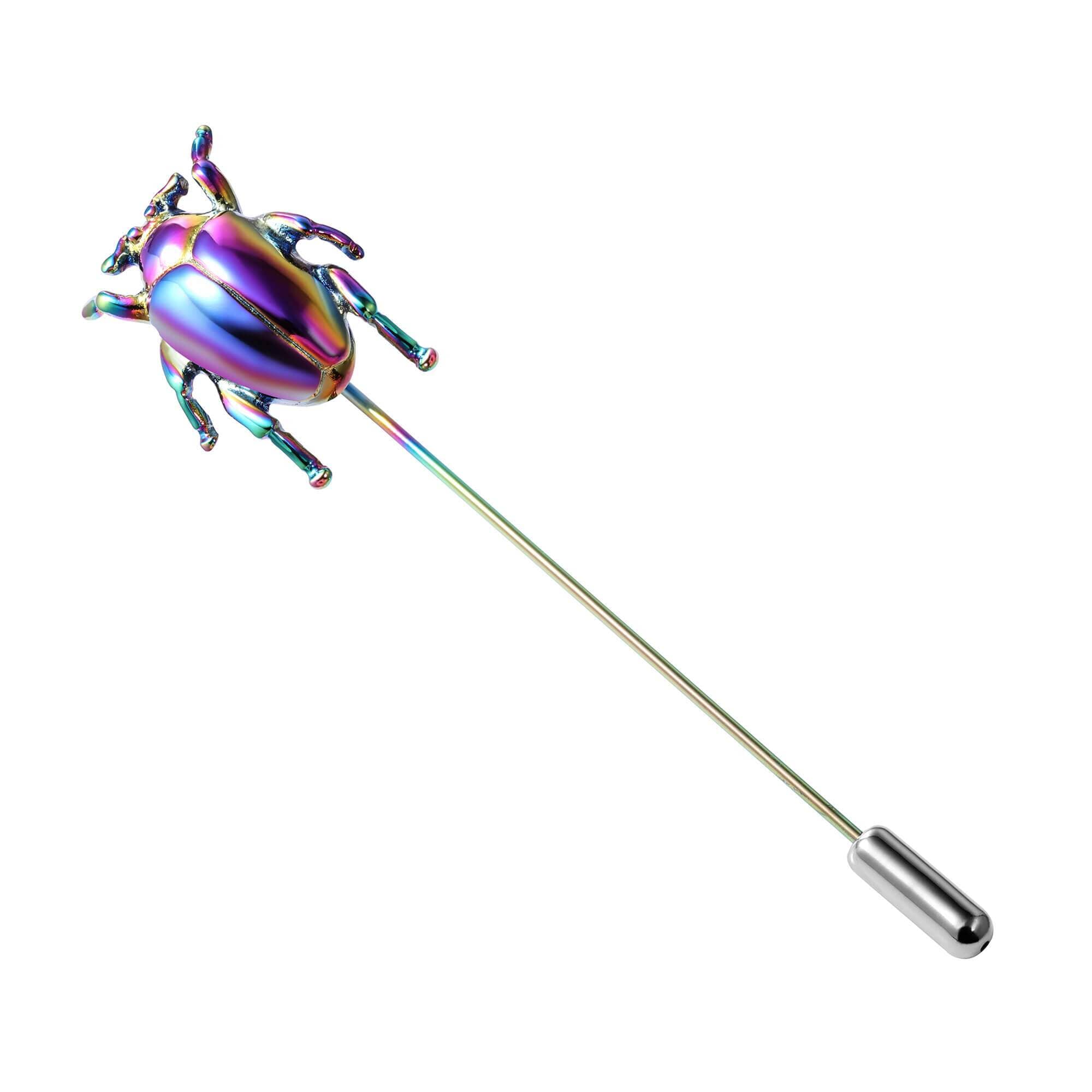 Shiny Multicolour Beetle Cufflinks and Stick Pin Set Gift Set Clinks