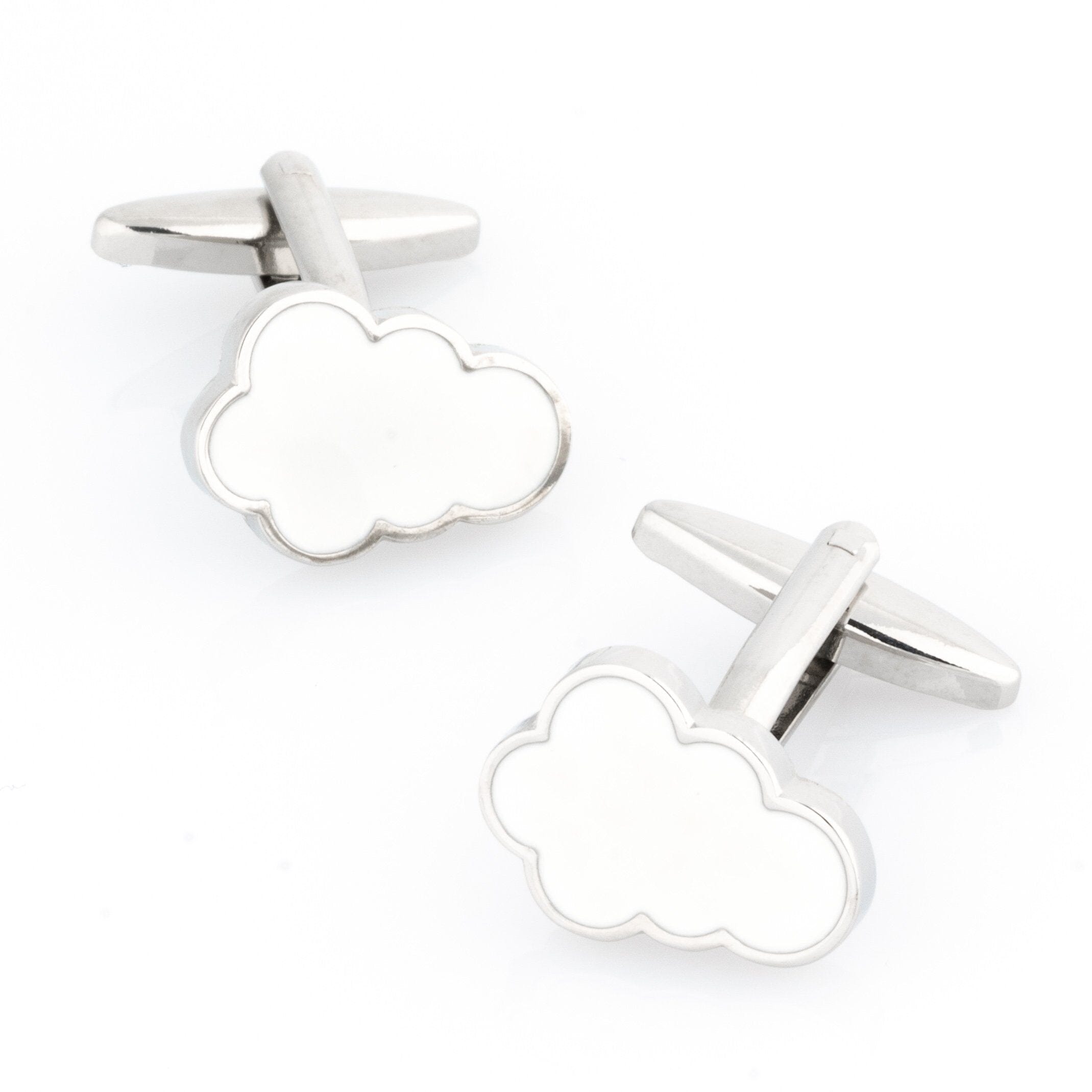 Cloud Cufflinks White Novelty Cufflinks Clinks Australia Cloud Cufflinks White