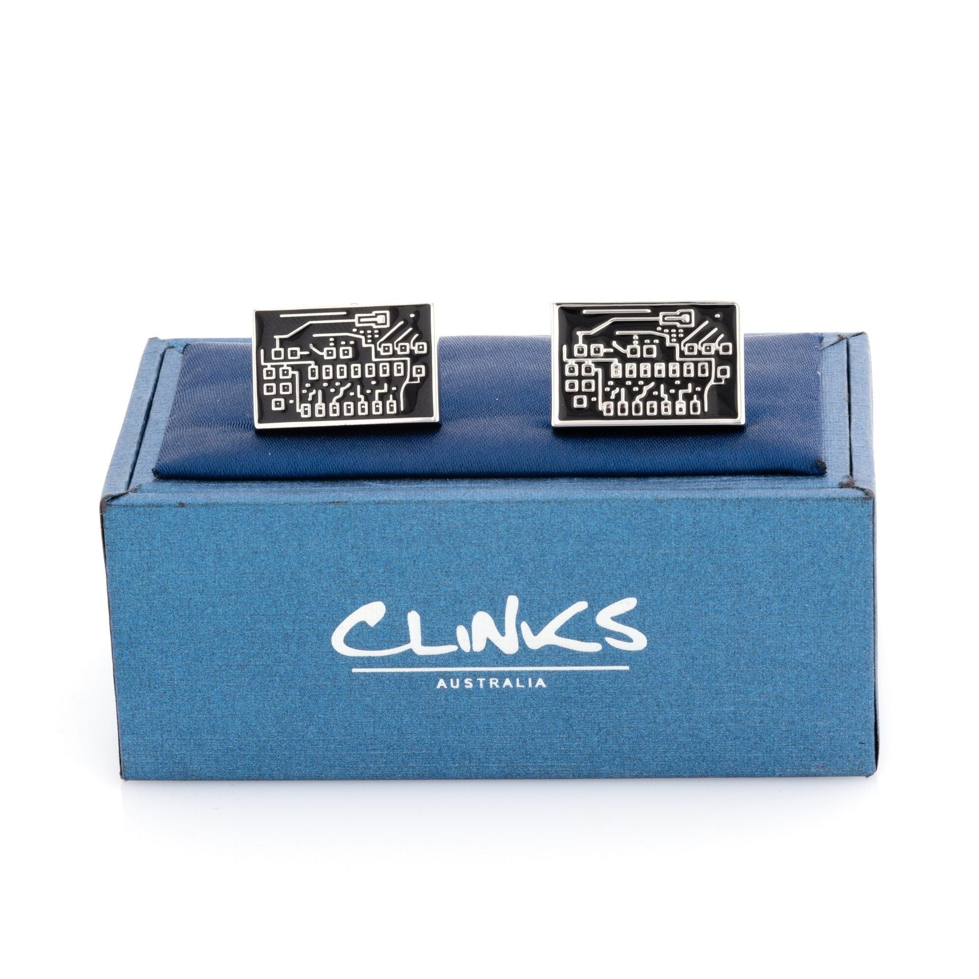 Black Circuit Board Cufflinks Novelty Cufflinks Clinks Australia