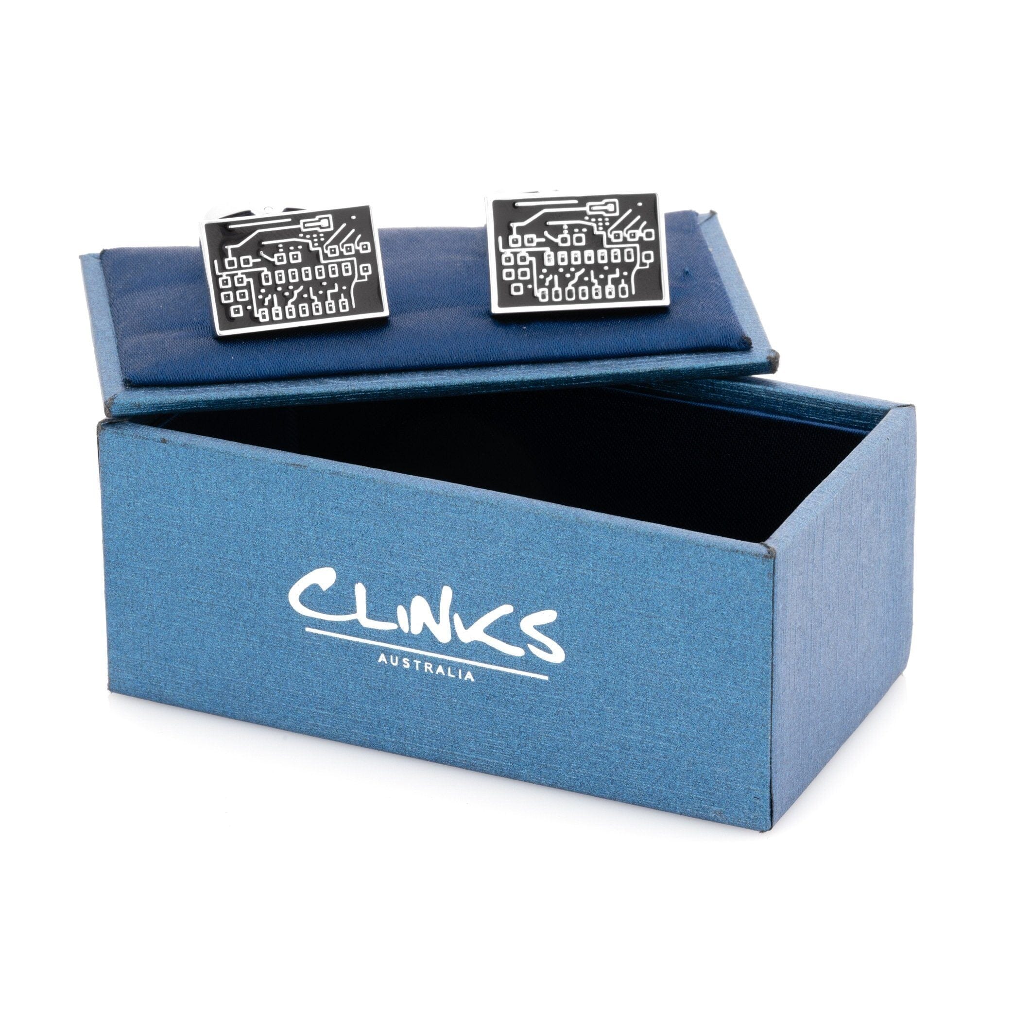 Black Circuit Board Cufflinks Novelty Cufflinks Clinks Australia