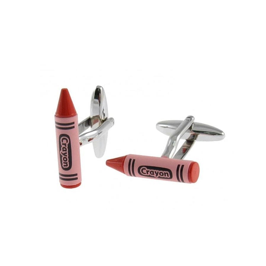 Red Crayon Cufflinks Novelty Cufflinks Clinks Australia