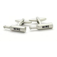 Silver Wine Bottle Cufflinks Novelty Cufflinks Clinks Australia Silver Wine Bottle Cufflinks