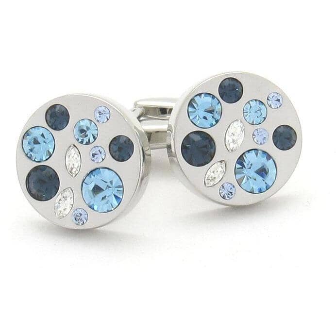 Blue Crystal Cluster Cufflinks Classic & Modern Cufflinks Clinks Australia Blue Crystal Cluster Cufflinks