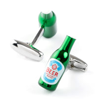 Italian Style Green Beer Bottle Cufflinks Novelty Cufflinks Clinks Australia