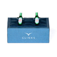 Italian Style Green Beer Bottle Cufflinks Novelty Cufflinks Clinks Australia