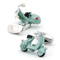 Light Blue 3D Vespa Scooter Cufflinks Novelty Cufflinks Clinks Australia