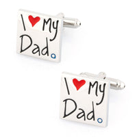 I Love My Dad Cufflinks Novelty Cufflinks Clinks Australia I Love My Dad Cufflinks