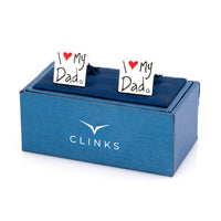 I Love My Dad Cufflinks Novelty Cufflinks Clinks Australia
