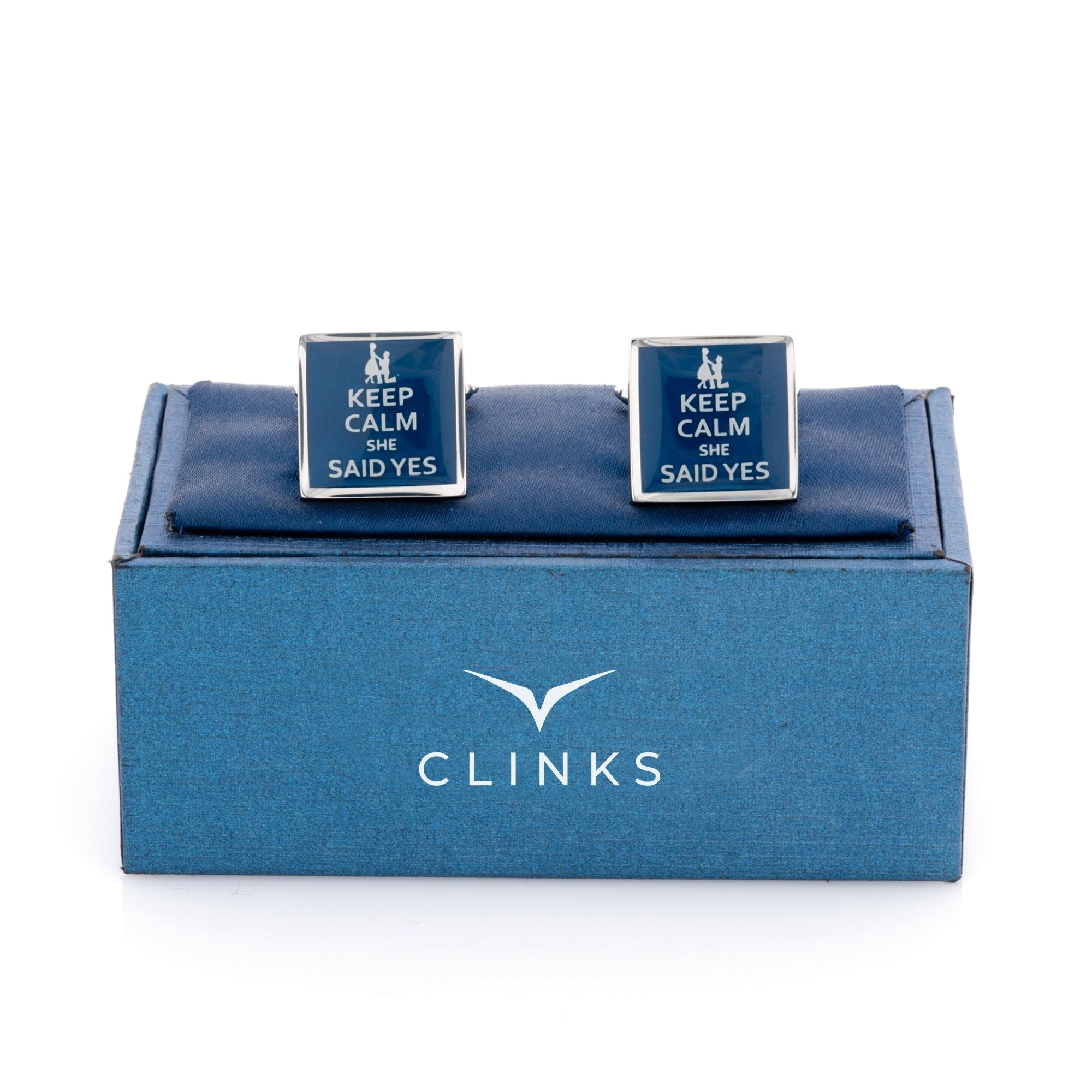Keep Calm She Said Yes Novelty Cufflinks Clinks Australia