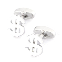 "$" Silver Dollar Sign Cufflinks Novelty Cufflinks Clinks Australia