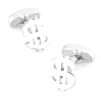 "$" Silver Dollar Sign Cufflinks Novelty Cufflinks Clinks Australia