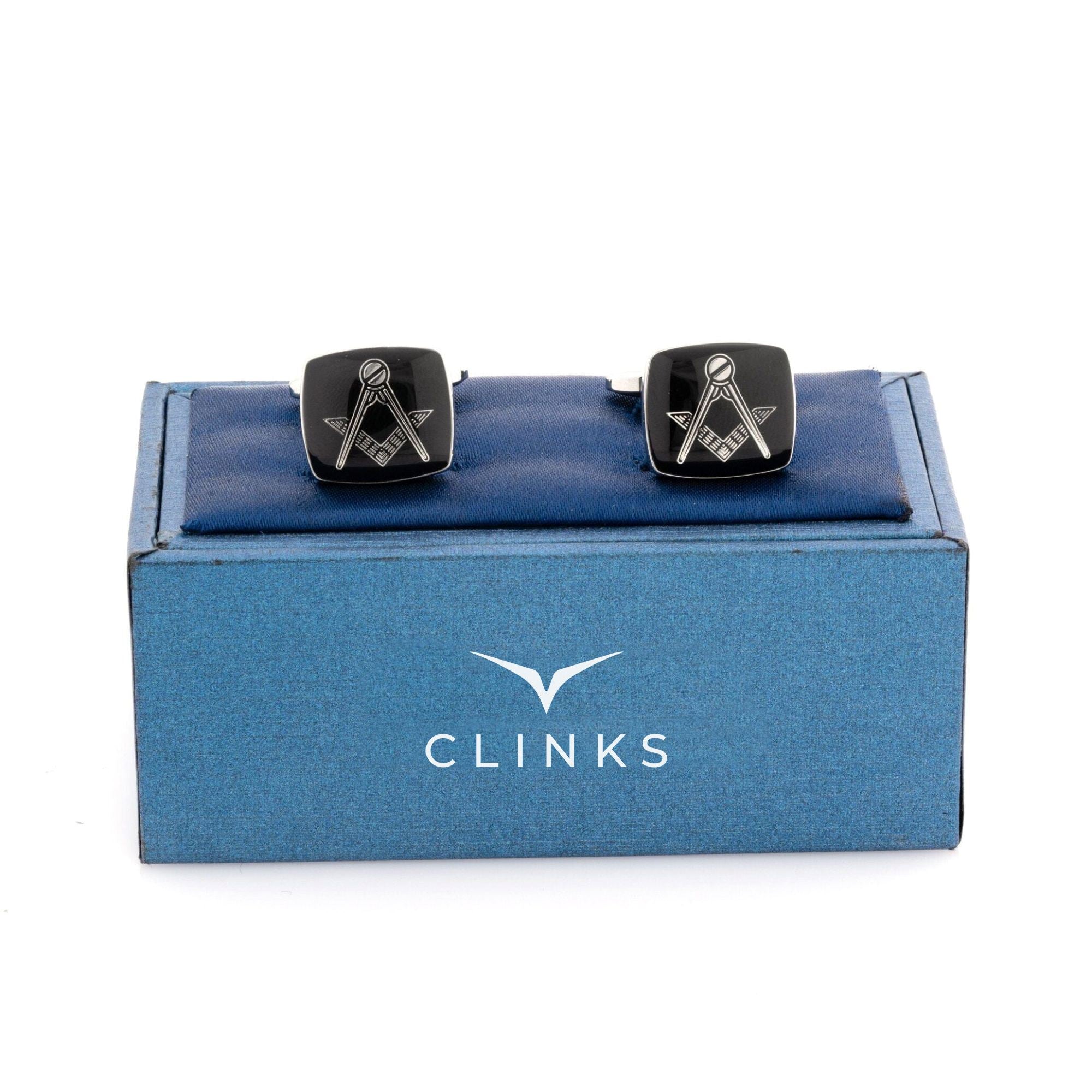 Freemason Masonic Black/Silver Cufflinks Novelty Cufflinks Clinks Australia