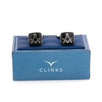 Freemason Masonic Black/Silver Cufflinks Novelty Cufflinks Clinks Australia