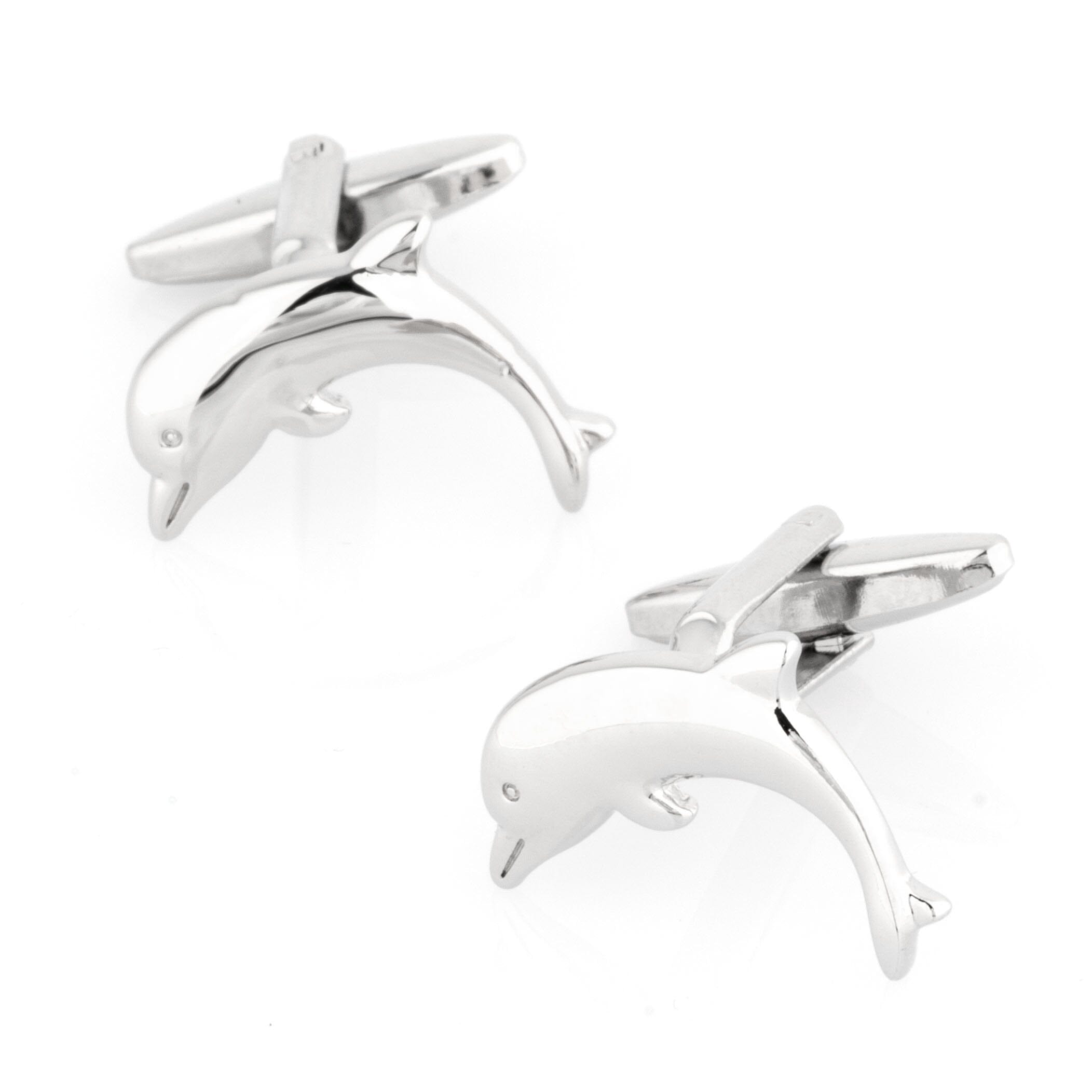 Silver Dolphin Cufflinks Novelty Cufflinks Clinks Australia Silver Dolphin Cufflinks