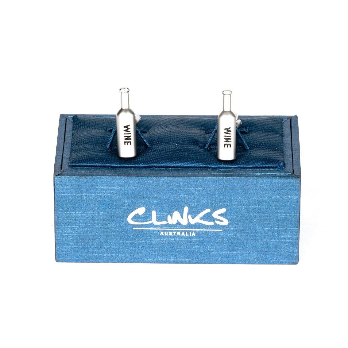 Silver Wine Bottle Cufflinks Novelty Cufflinks Clinks Australia