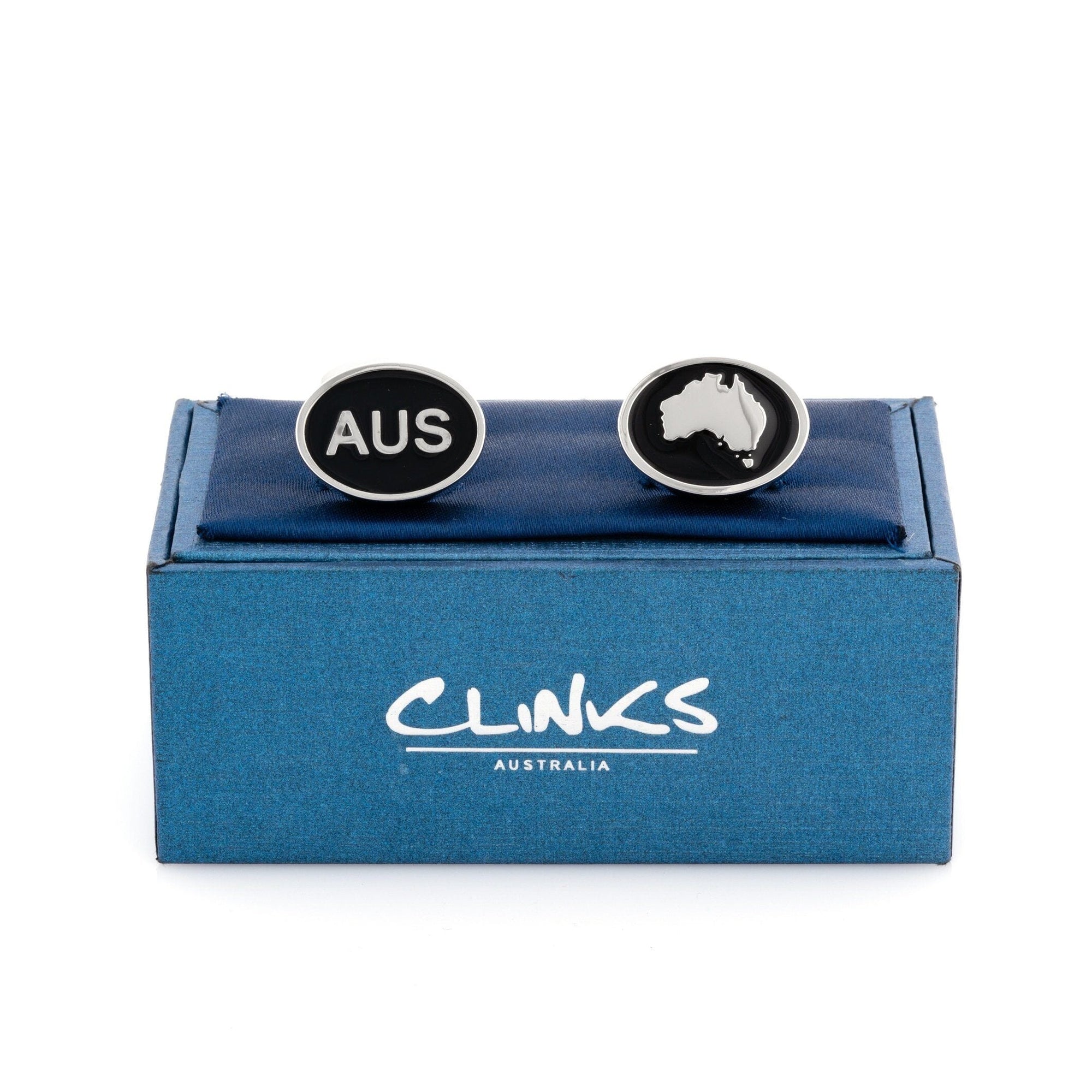 Australian Map and AUS Cufflinks Novelty Cufflinks Clinks Australia