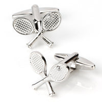Crossed Tennis Racquet Cufflinks Novelty Cufflinks Clinks Australia