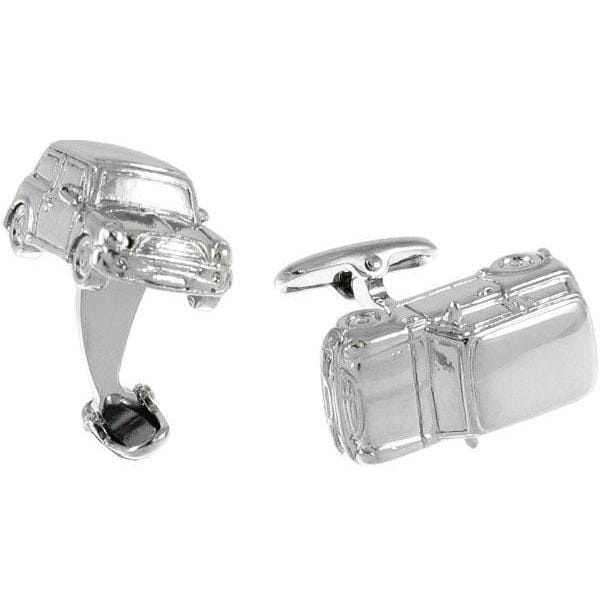 Silver Mini Cooper Cufflinks Novelty Cufflinks Clinks Australia Silver Mini Cufflinks