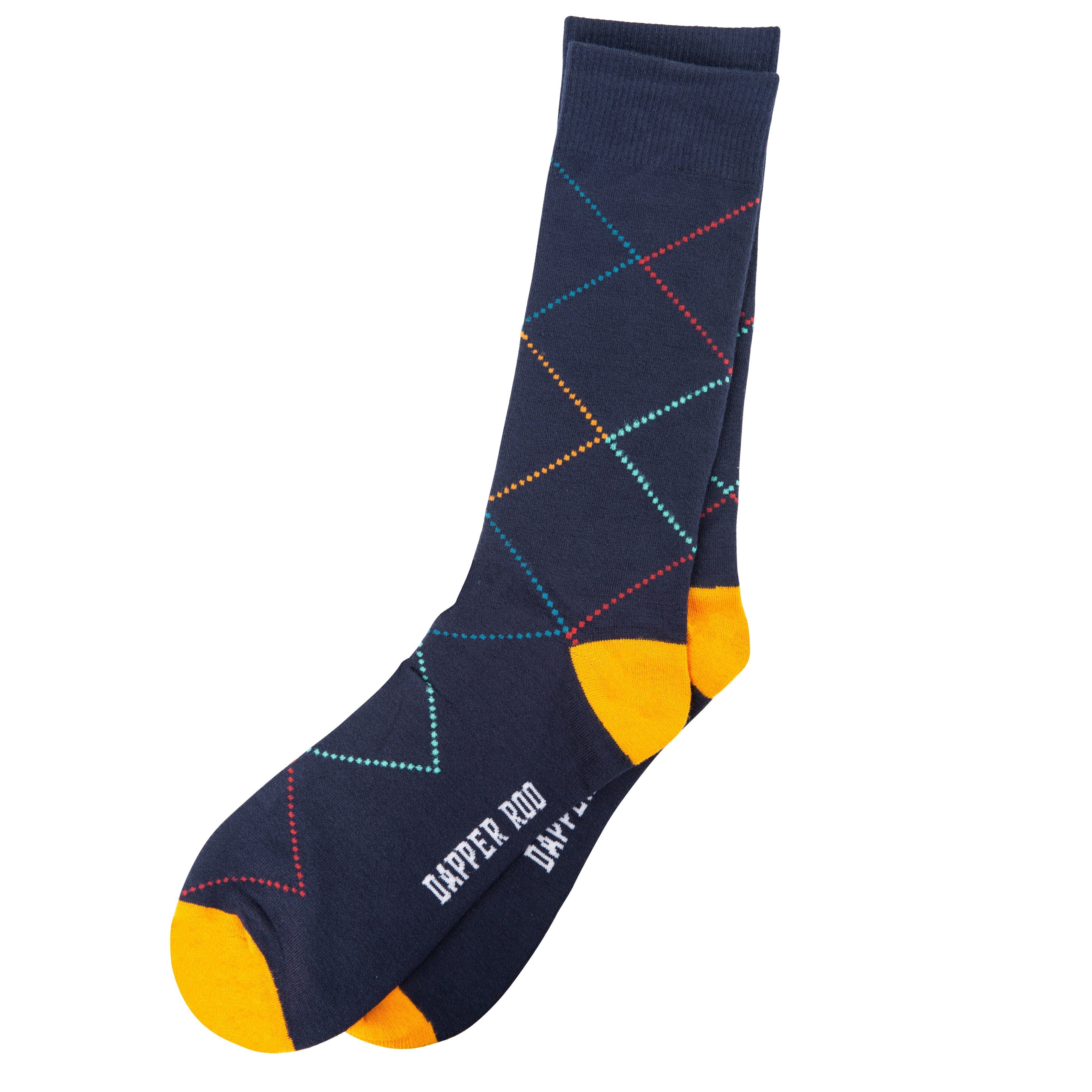 Colourful Crisscross Diamond Bamboo Socks by Dapper Roo Socks Dapper Roo