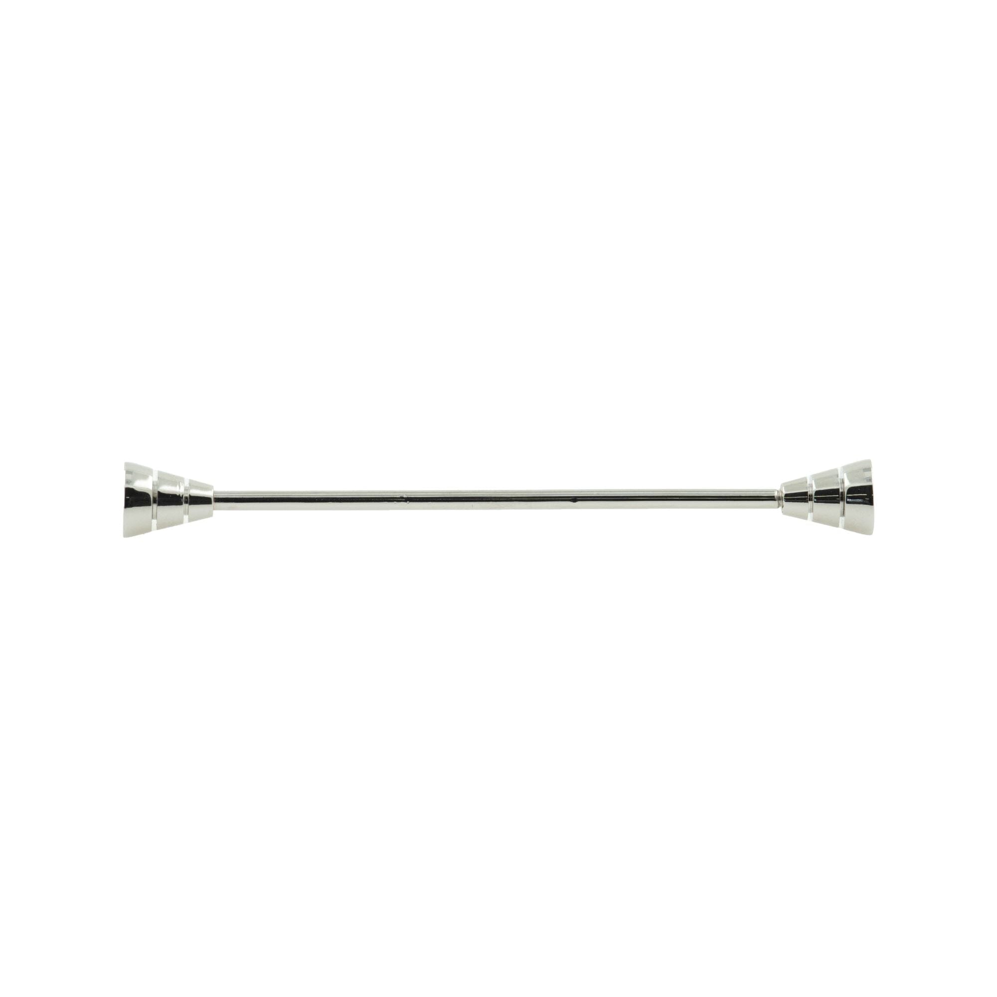 Silver Rounded Collar Bar Collar Clip Clinks