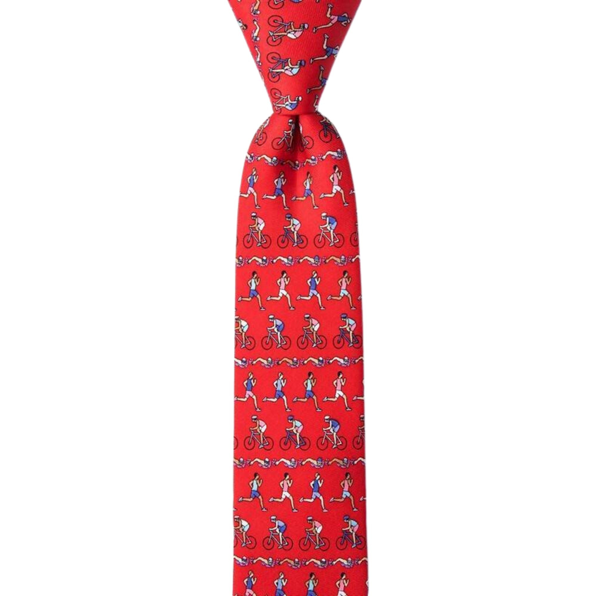 "Tri, Tri Again" Skinny Tie Ties Clinks