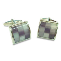 Purple Check Cufflinks Classic & Modern Cufflinks Clinks Australia Purple Check Cufflinks