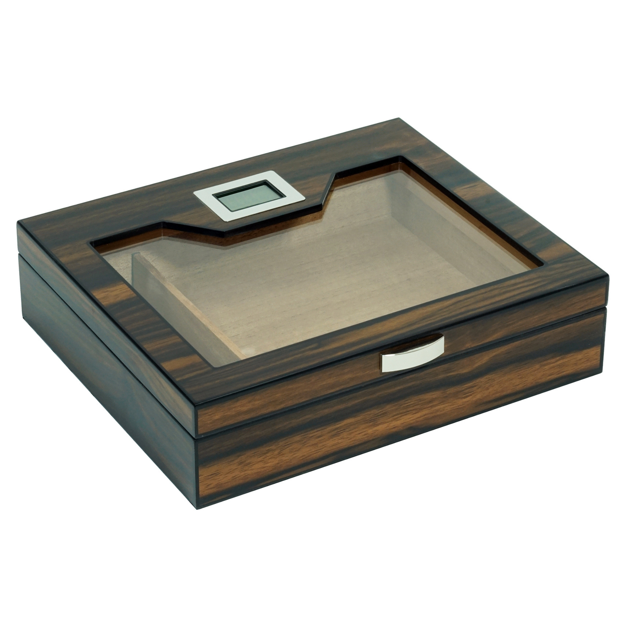 12-20 CT Ebony Wooden Cigar Humidor Box for Cigars