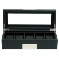 Seconds - 5 Slots Leather Watch Box