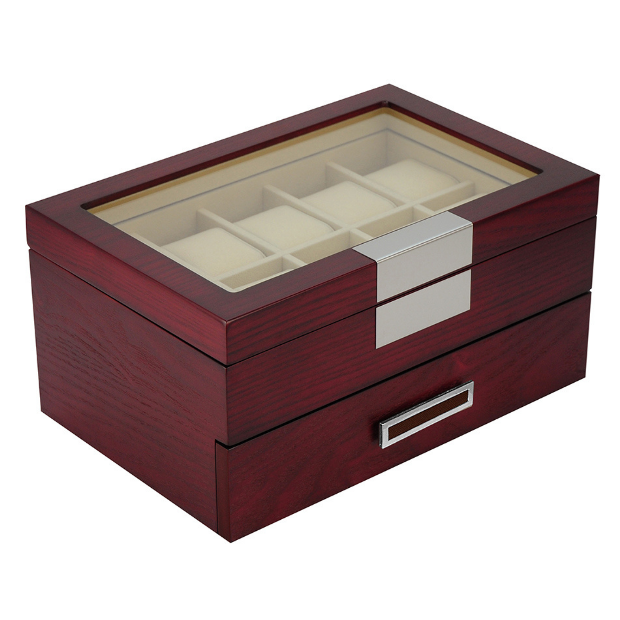 Cherry Wooden Watch Box for 20 Watches