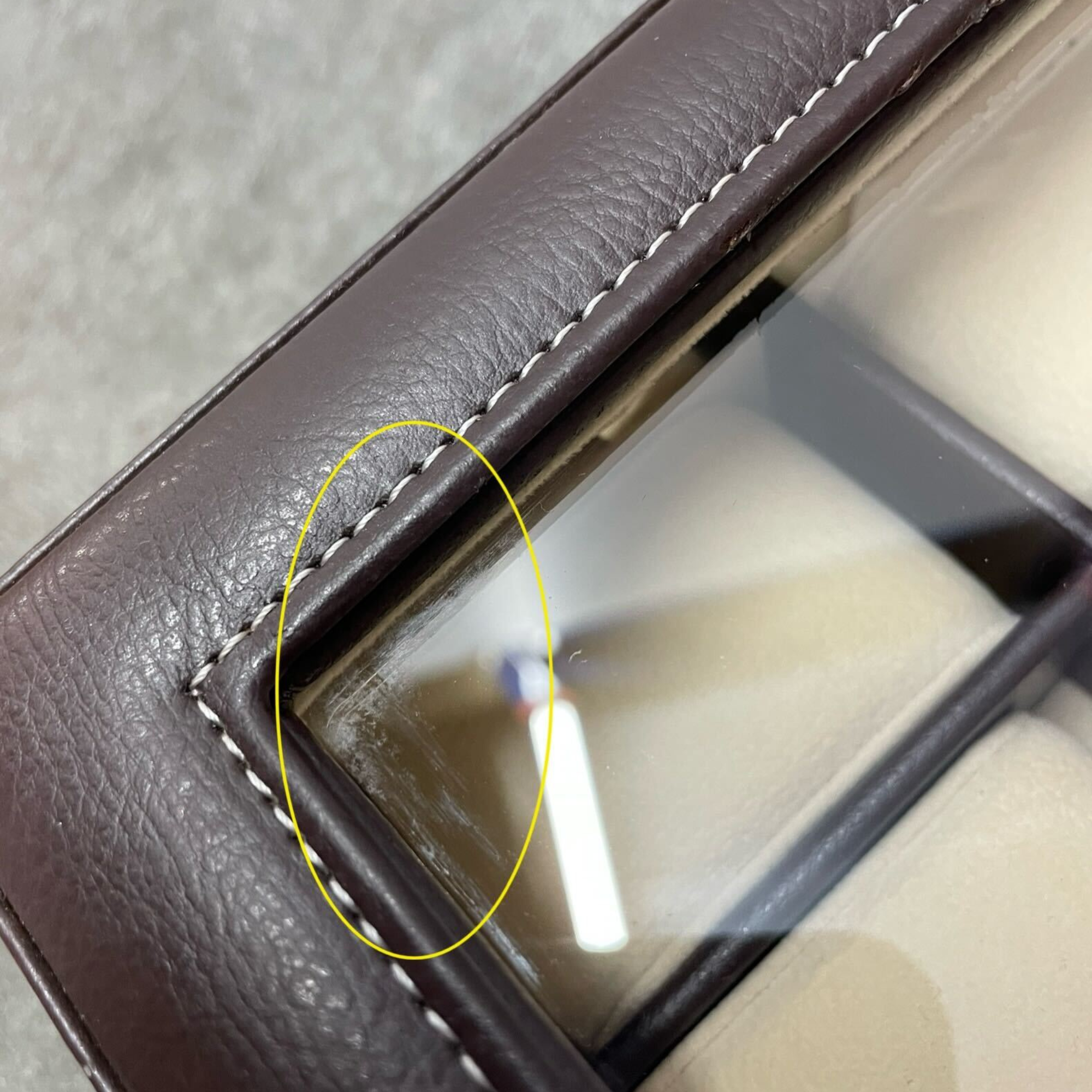 Seconds - Dark Brown Leather Watch Box for 12 Watches