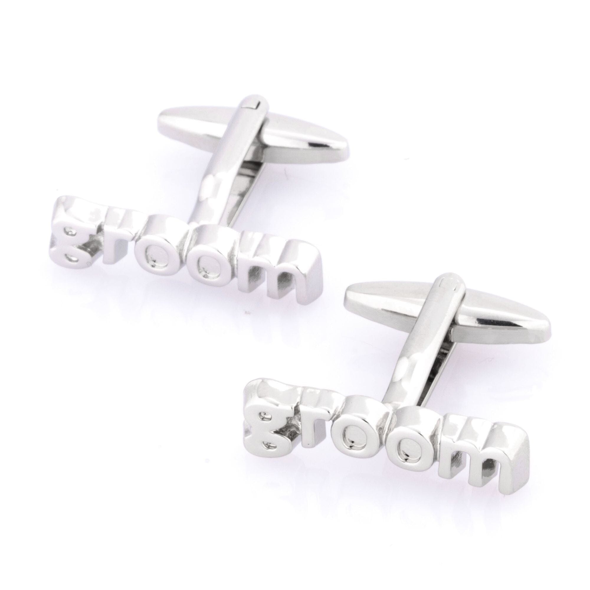 Groom cut-out style Wedding Cufflinks Wedding Cufflinks Clinks Australia 