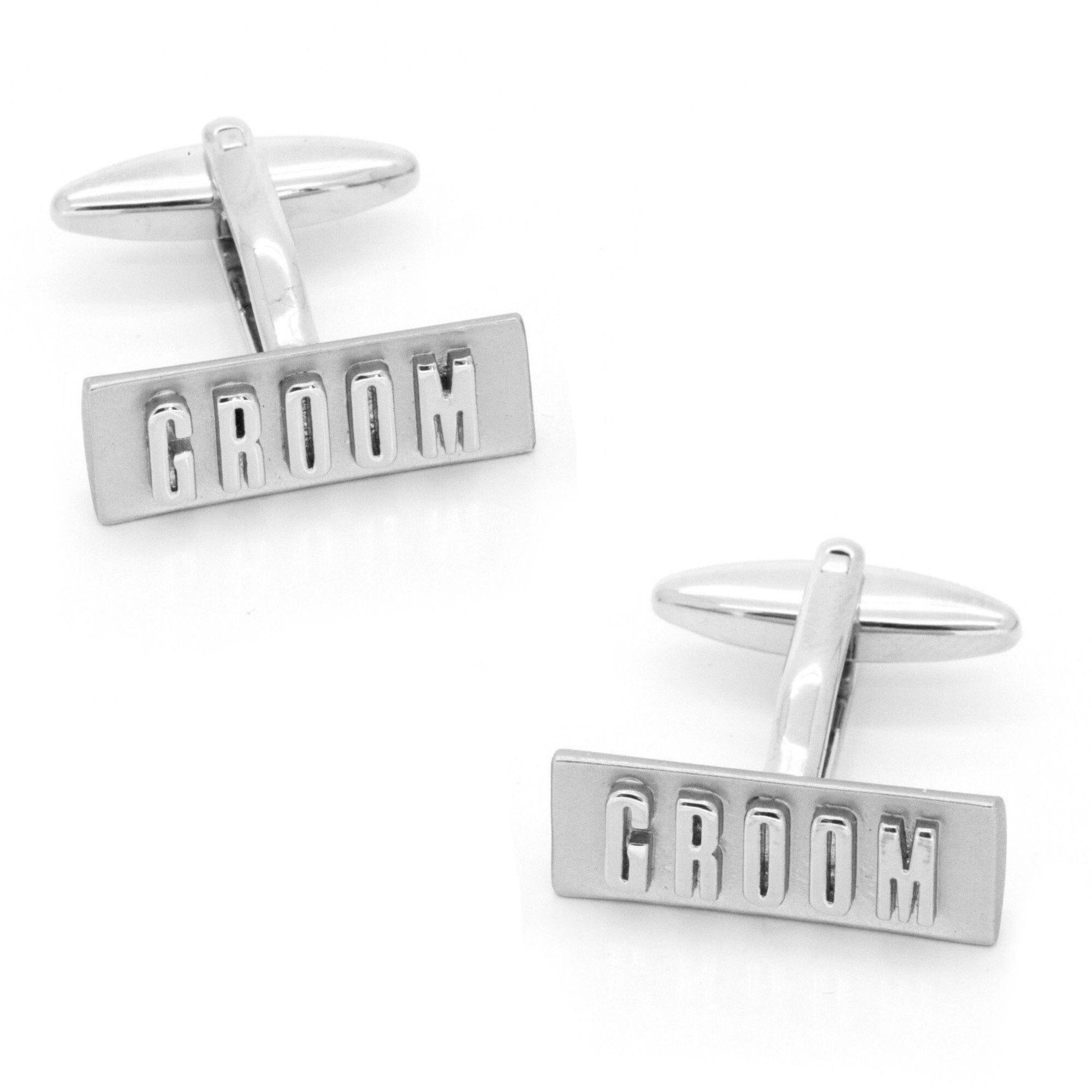 Groom Raised Lettering Wedding Cufflinks Wedding Cufflinks Clinks Australia Groom Raised Lettering Cufflinks 
