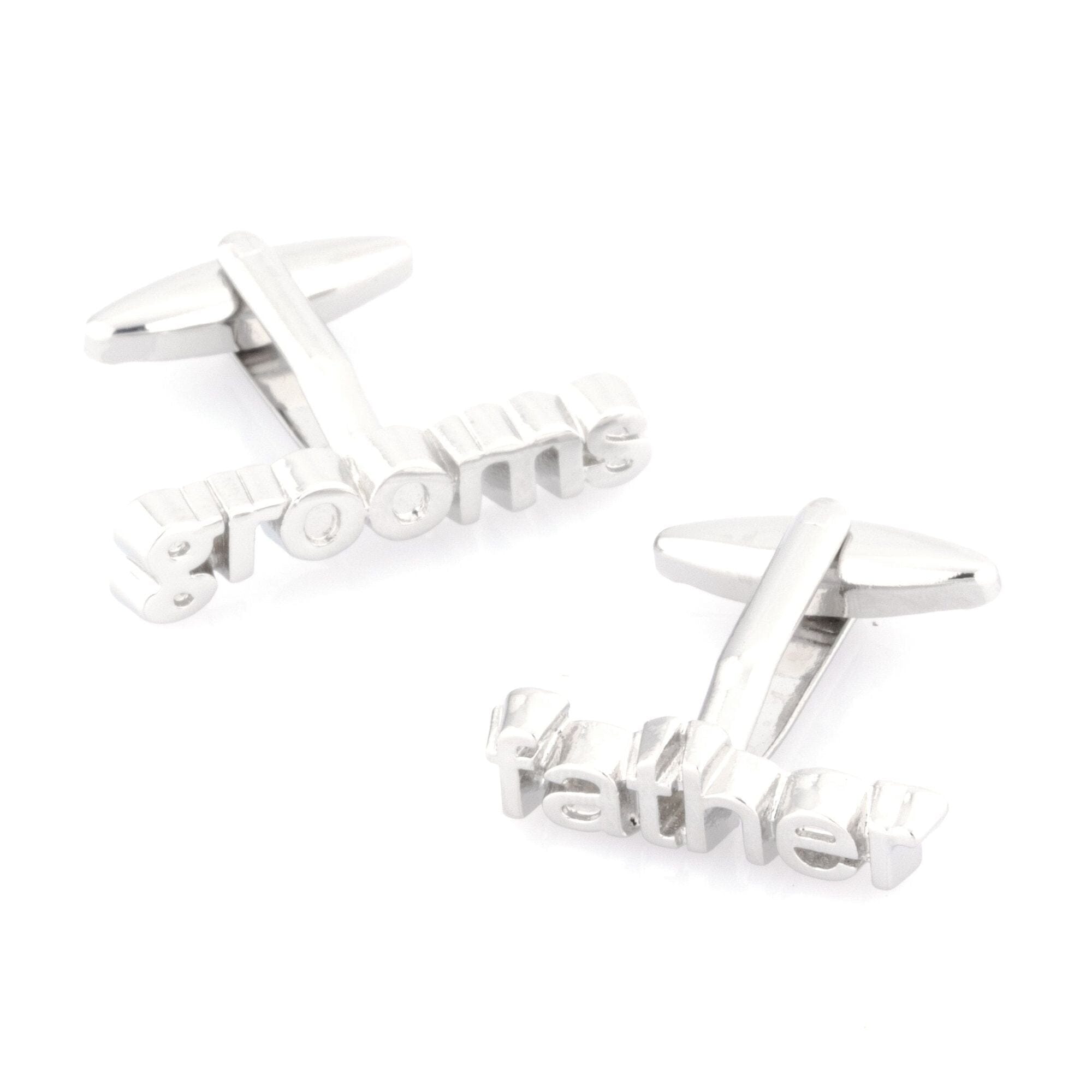 Grooms Father cut-out style Wedding cufflinks Wedding Cufflinks Clinks Australia Grooms Father cut-out style cufflinks 