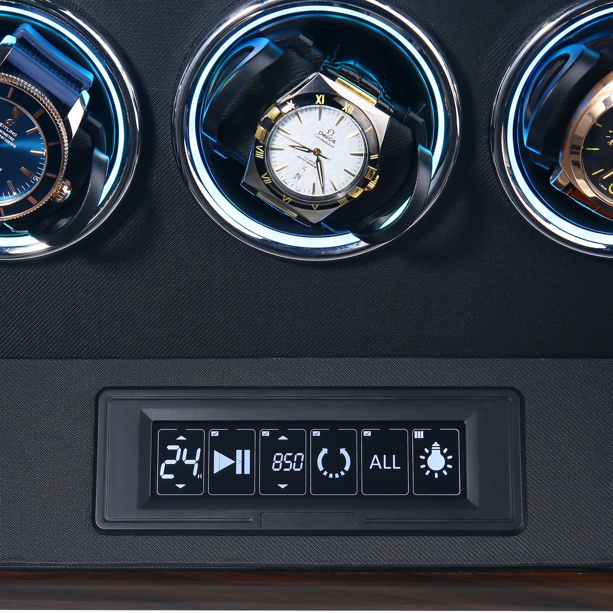 Albany Watch Winder for 9 Watches with Fingerprint Lock