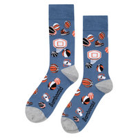 Mens Basketballs Bamboo Socks