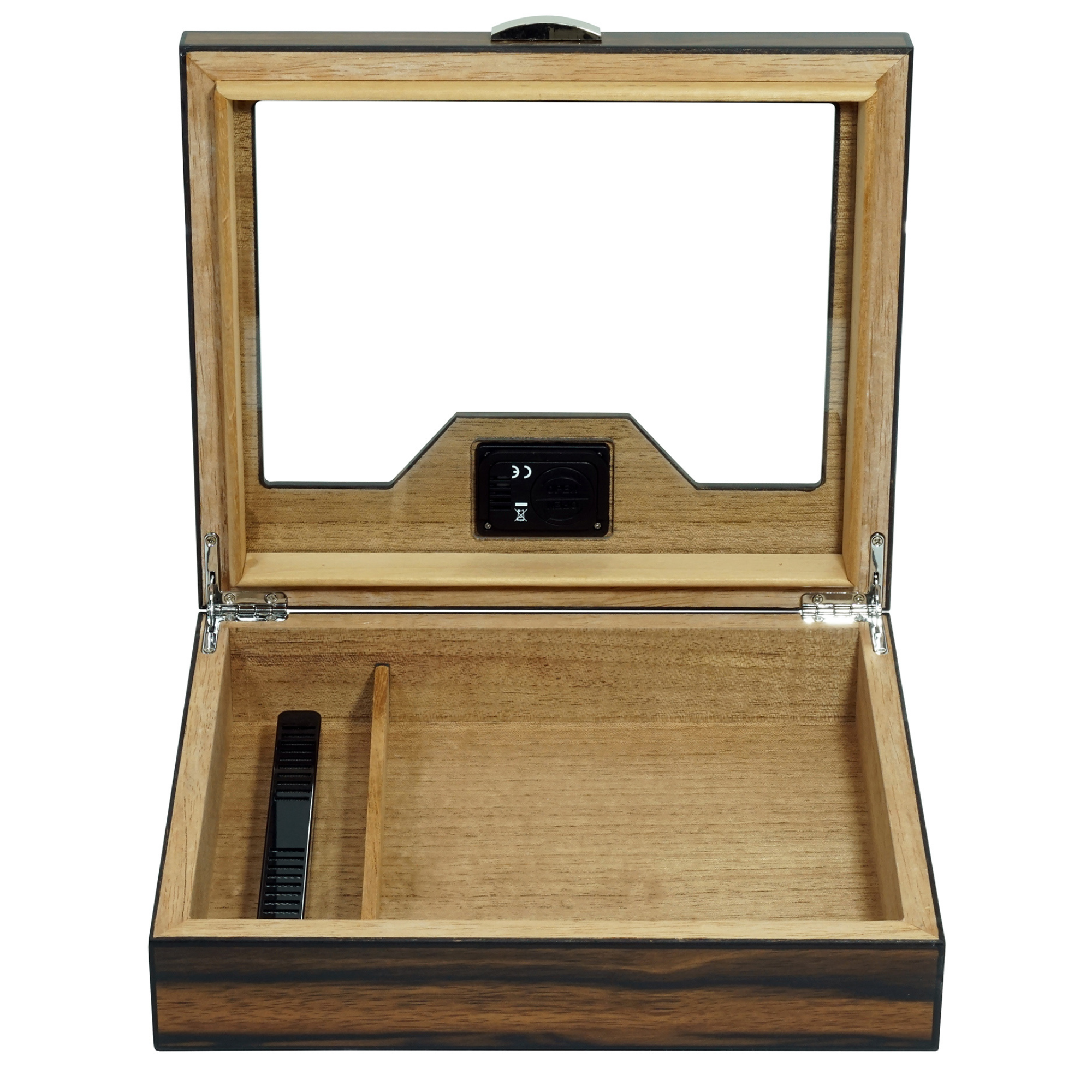 12-20 CT Ebony Wooden Cigar Humidor Box for Cigars