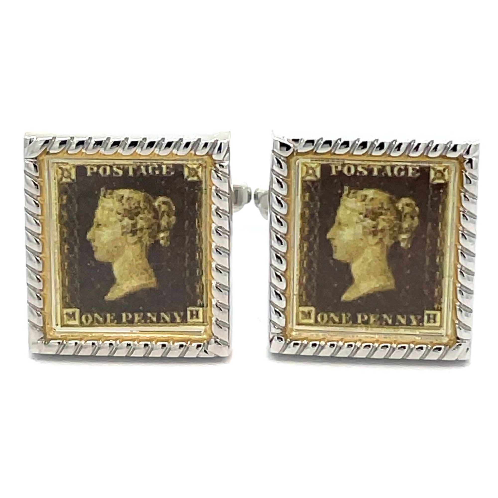 Penny Black Stamp Cufflinks