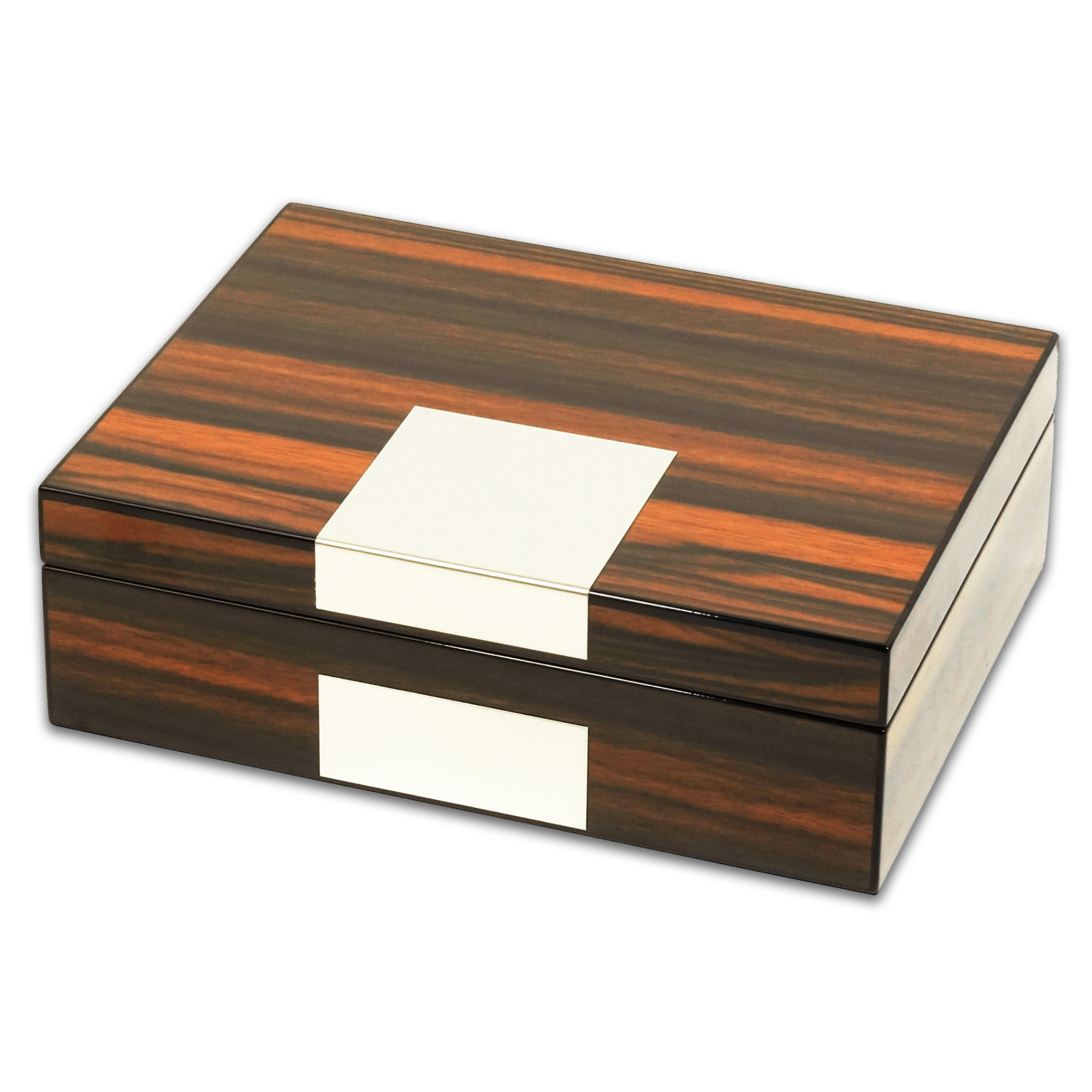 Ebony Wooden Cufflink Watch Box