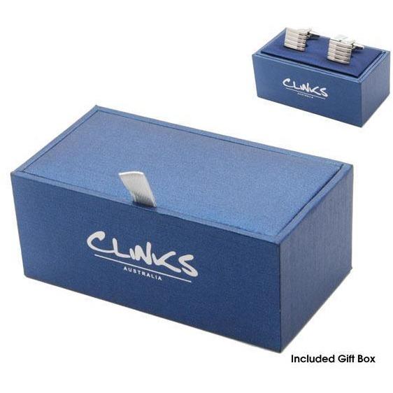 Round Wood Moustache Cufflinks