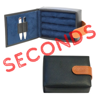 Seconds - Leather Cufflink Wallet - Black