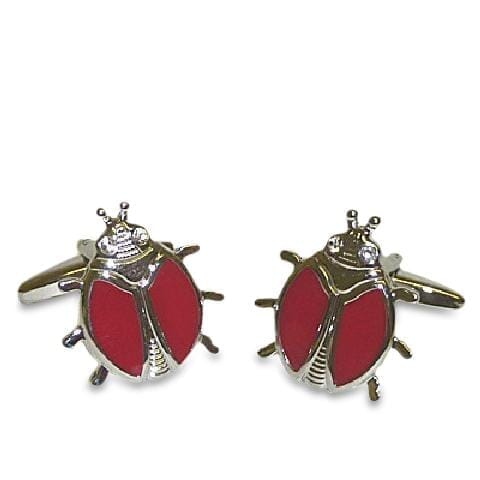 Ladybird Red Cufflinks with crystal eyes Novelty Cufflinks Clinks Australia Ladybird Red Cufflinks with crystal eyes 