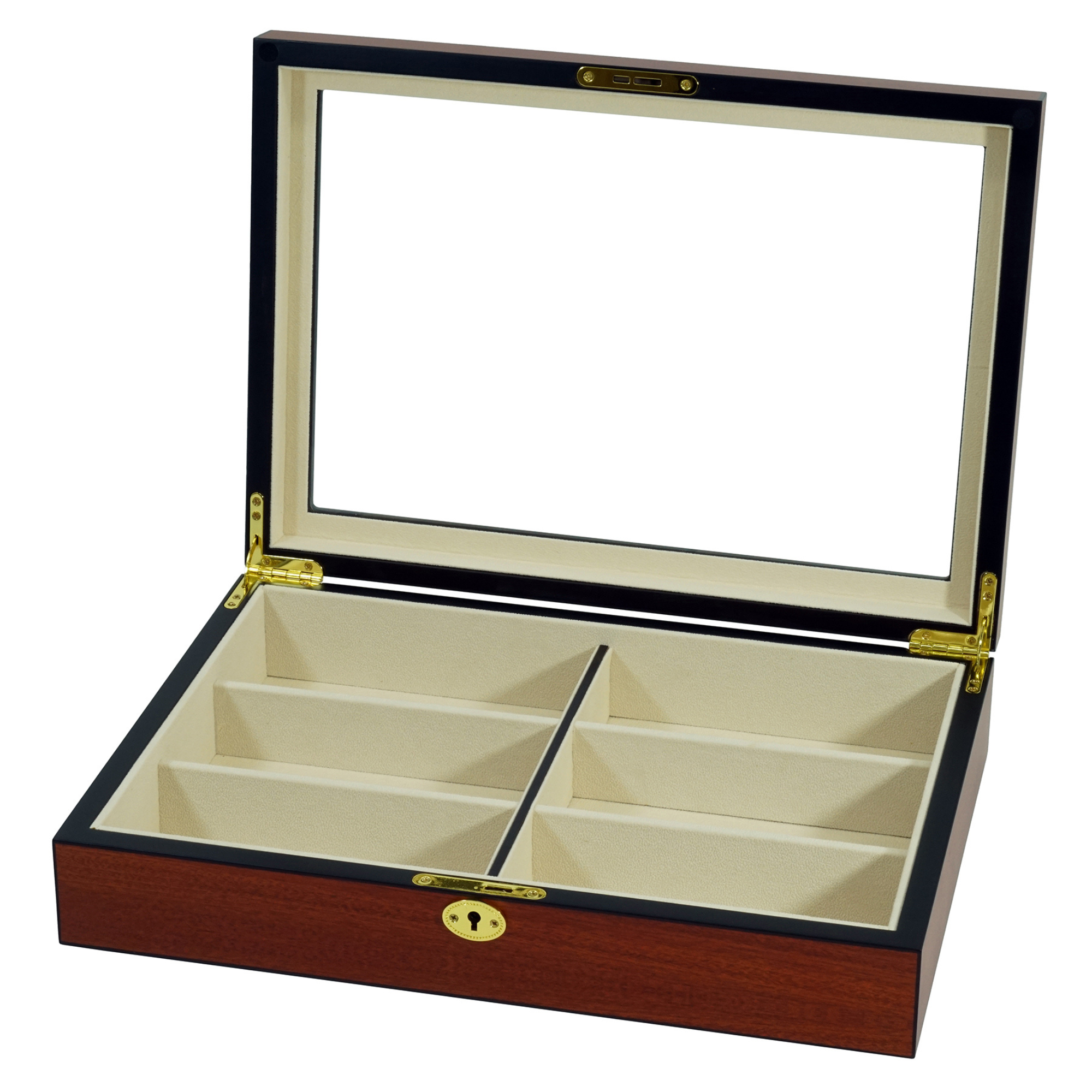 6 Pairs Cherry Wooden Sunglass Box