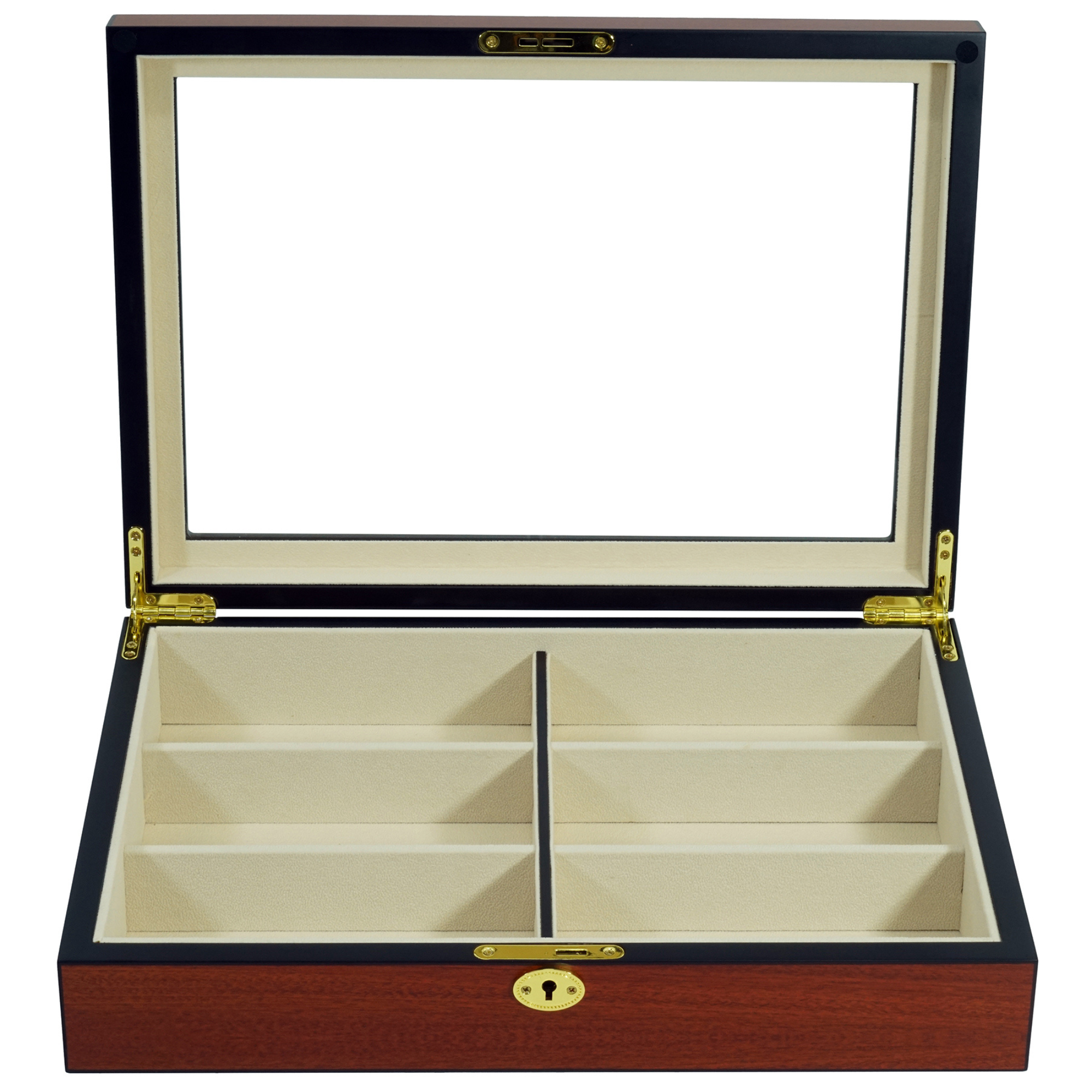 6 Pairs Cherry Wooden Sunglass Box