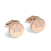 Of All The Walks We've Taken Engraved Cufflinks