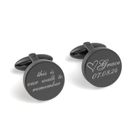 Our Walk To Remember Engraved Cufflinks