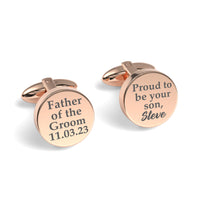 Proud To Be Your Son Engraved Cufflinks